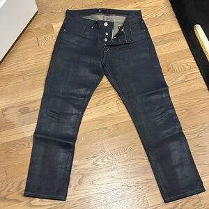 3x1 Men's Dark Blue Straight Jeans